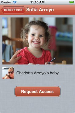 iPhone app access request