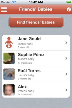 iPhone app find friends
